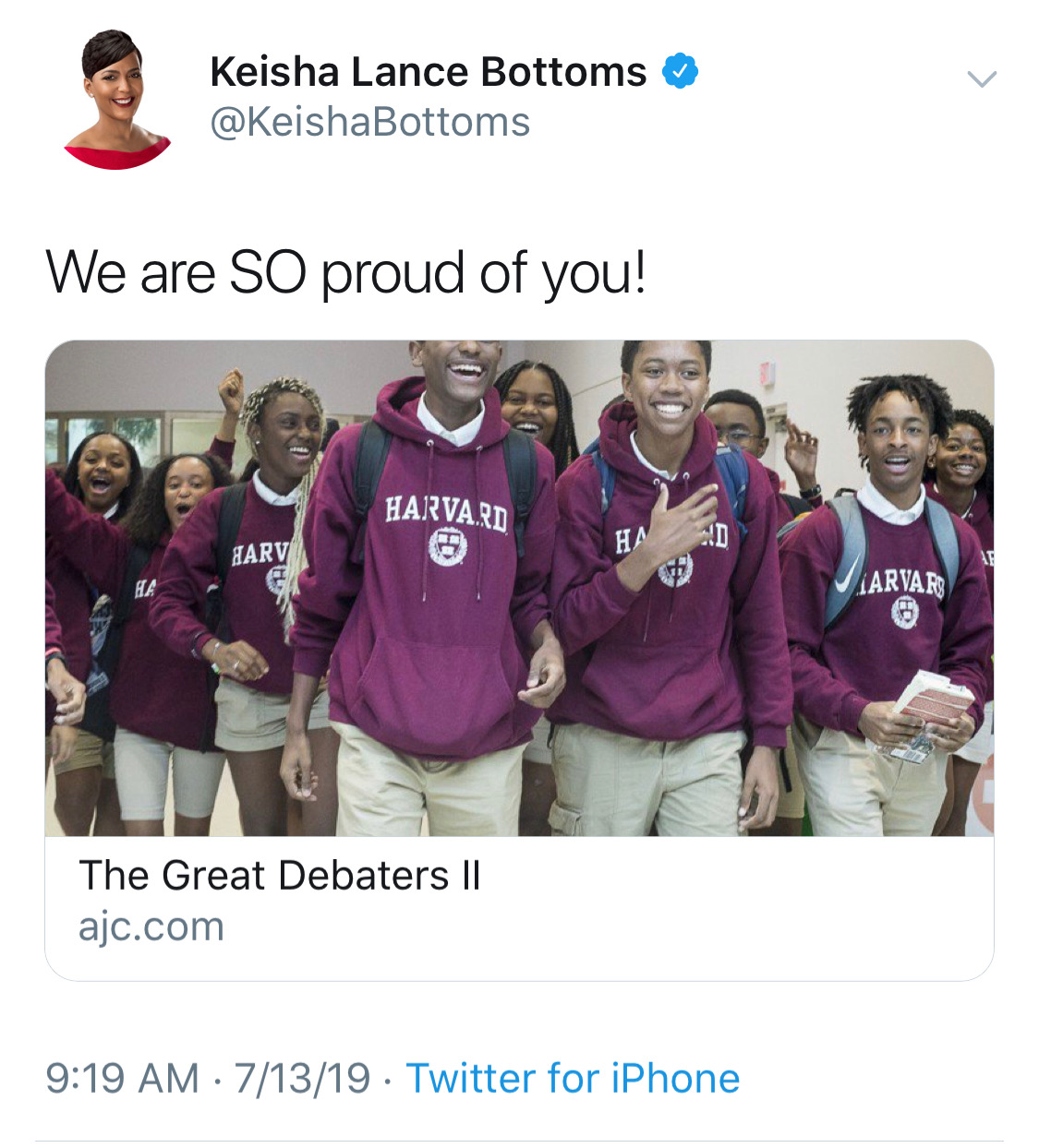 Mayor Keisha Lance Bottoms